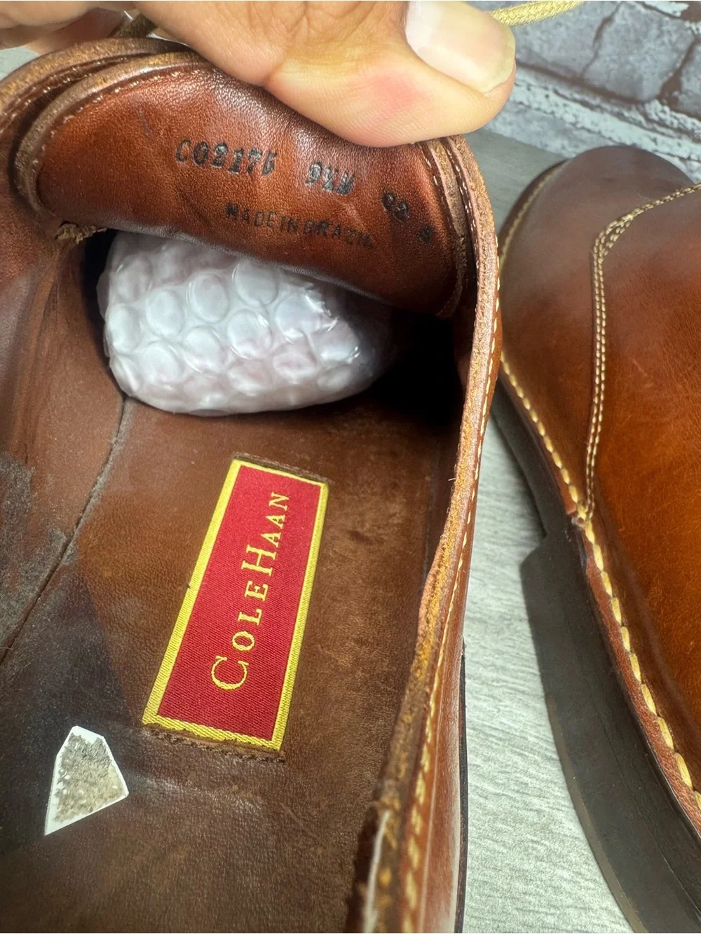 Cole Haan Country Brown Oxblood Leather Oxfords 2 Eye Shoes Men Sz 9.5M US/43EU